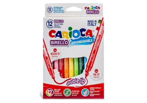 Carioca Birello pennarelli lavabili colori assortiti 12 pezzi