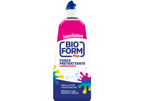 Bioform Plus smacchiatore pretrattante igienizzante per macchie ostinate 500ml
