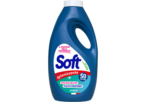 Soft detersivo lavatrice igienizzante 50 lavaggi 2250ml