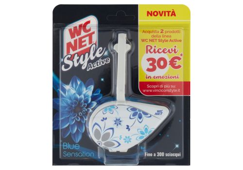 Wc Net Style Active blue sensation tavoletta detergente igienizzante 1 pezzo