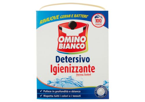 Omino Bianco detersivo lavatrice in polvere igienizzante 100 lavaggi 5500 grammi