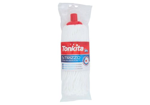 Tonkita strizzo mop lavapavimenti bianco ultra assorbente
