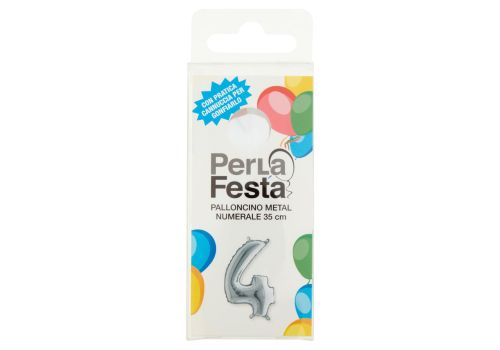 PerLa Festa 4 palloncino metal numerale 35cm