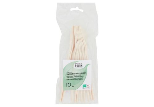 PerLa festa compostable cucchiai monouso biodegradabili 10 pezzi