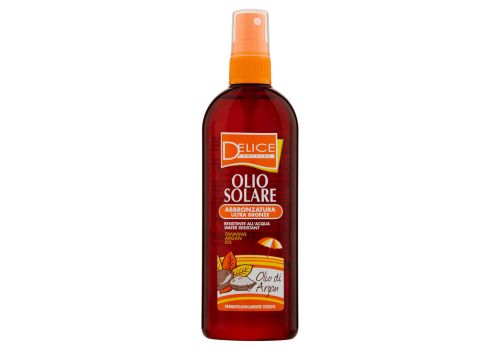 Delice Solaire olio solare abbronzatura ultra bronze olio di argan 150ml