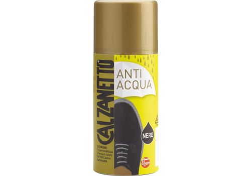 Calzanetto anti acqua nero trattamento protettivo per scarpe in camoscio tela pelle cuoio spray 250ml
