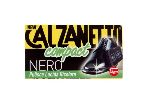 Calzanetto compact camoscio spugnetta per scarpe nere