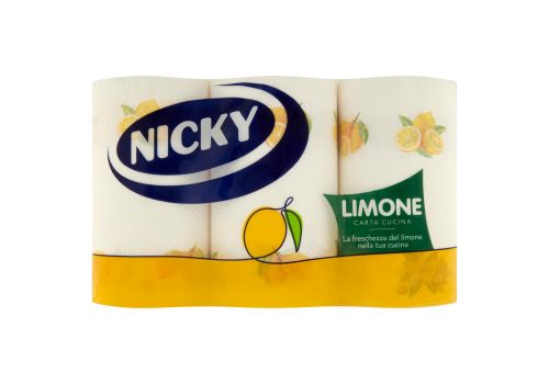 Nicky limone carta da cucina 3 rotoli
