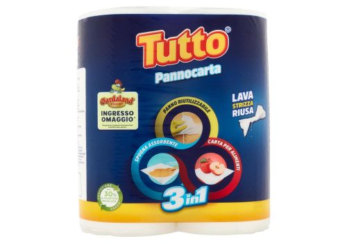 Tenderly tutto pannocarta 3 in 1 ultra resistente 2 rotoli