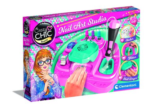 Clementoni crazy chic nail art studio gioco per bambini