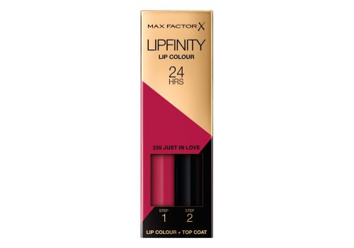 Max Factor Lipfinity Lip Colour 335 just in love rossetto e gloss idratante con applicazione bifase