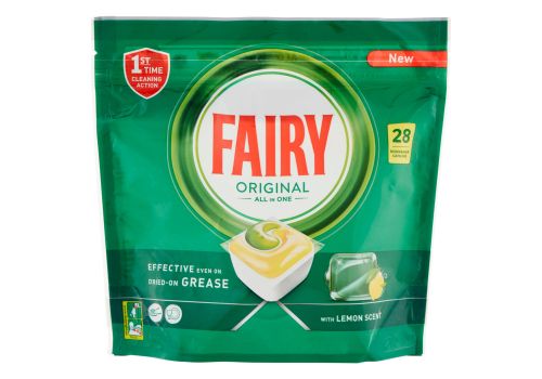Fairy original caps lavastoviglie detersivo al limone 28 pezzi