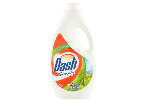 Dash simply freschezza intensa detersivo liquido lavatrice 22 lavaggi 1210ml