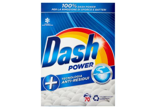 Dash power detersivo lavatrice in polvere con tecnologia anti-residui 70 lavaggi 4200 grammi