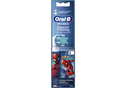Oral-B Pro kids 3+ spiderman testine di ricambio per spazzolino elettrico bambini 2 pezzi