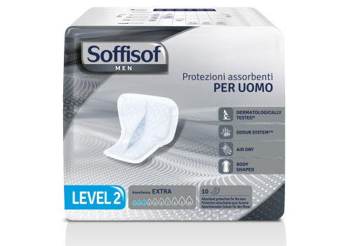 Soffisof normal level 2 assorbenti per uomo 10 pezzi