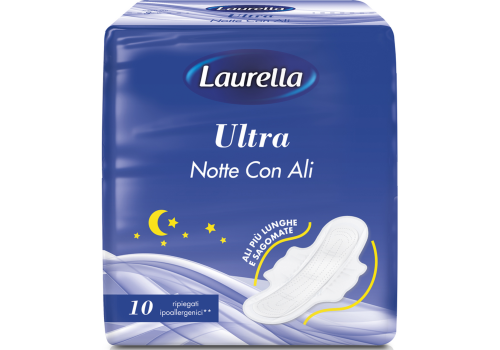 Laurella Nnotte Con Ali assorbenti ripiegati 10 pezzi