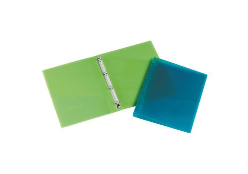 Lebez raccoglitore ad anelli con tasca interna 26 x 31cm colori trasparent assortiti