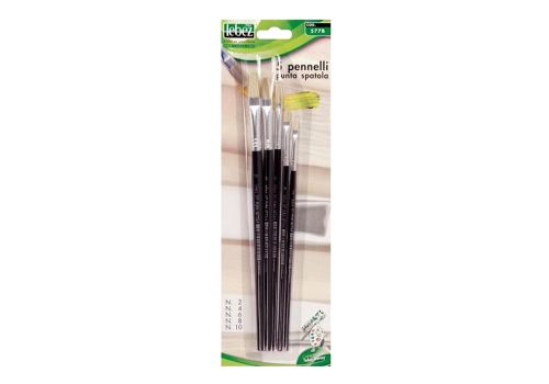 Pennelli a spatola ideali per vari utilizzi 5 pezzi