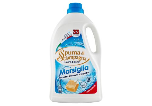 Spuma di Sciampagna marsiglia lavatrice igienizzante delicato sui tessuti ecoricarica 1551ml