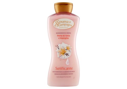 Spuma di Sciampagna benessere setificante bagnocrema con perle di seta e vaniglia 650ml