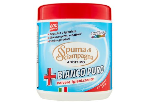 Spuma di Sciampagna bianco puro additivo in polvere igienizzante 600grammi