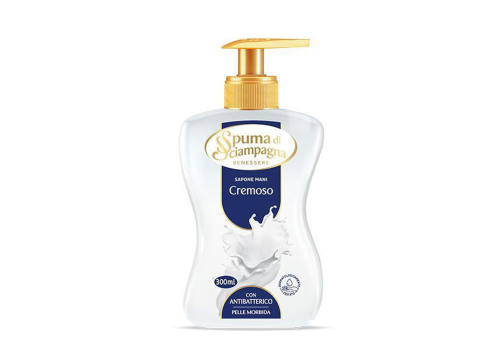 Spuma di Sciampagna sapone liquido cremoso con azione antibatterica naturale 300ml