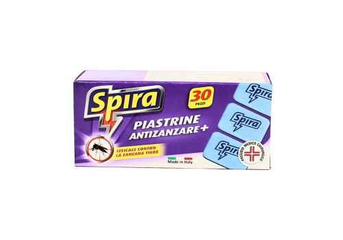 Spira insetticida antizanzare piastrine per elettroemanatore 30 pezzi