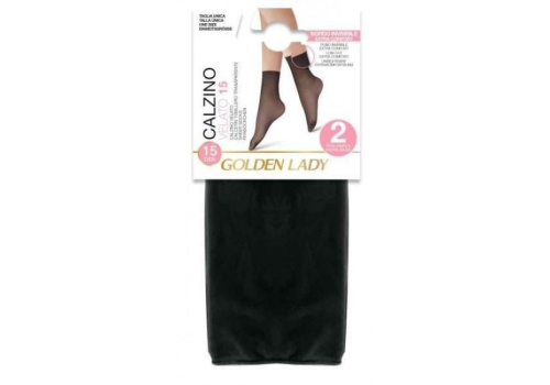 Golden Lady calzino velato 15 denari colore melon taglia unica 2 paia