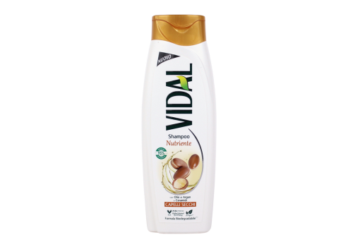 Vidal shampoo nutriente con olio di argan e ceramidi per capelli secchi 250ml