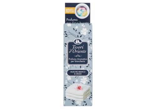 Tesori d''Oriente muschio bianco e giglio profumo aromatico per biancheria 100ml