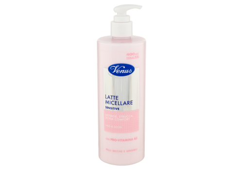 Venus latte detergente addolcente per pelli sensibili con agenti lenitivi 400ml