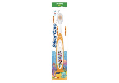 Silver care kids brush junior spazzolino antibatterico per bambini