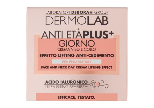 Dermolab anti età plus+ giorno crema viso e collo effetto lifting anticedimento 50ml