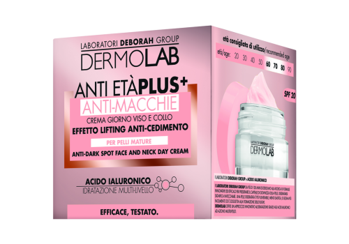 Dermolab anti-età plus crema giorno anti macchie per viso e collo 50ml