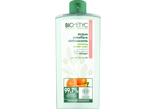 Bioetyc acqua micellare rinfrescante con estratti di arancia amara 400ml