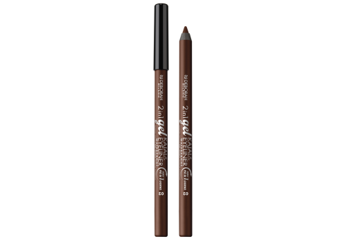Deborah 2 in 1 gel kayal e eyeliner 2 brown matita occhi