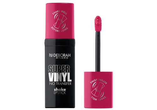 Deborah Super Vinyl No Transfer shake lipstick 03 cherry pink rossetto liquido