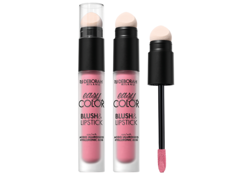 Deborah Easy Color 02 cold rose blush & lipstick