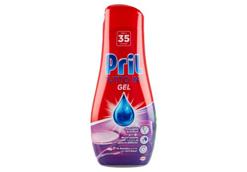 Pril tutto in 1 gel lavastoviglie detersivo liquido per i piatti classico 630ml