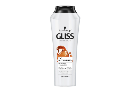 Gliss shampoo nutriente 2in1 per capelli normali - 50ml
