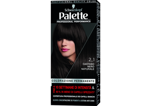 Palette colorazione professionale permanente castano nero naturale