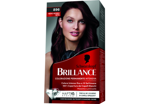 Brillance 896 nero rosso seta crema colorante intensiva per capelli