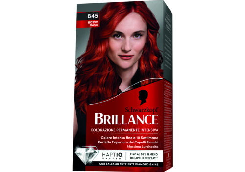 Brillance 845 rosso raso crema colorante intensiva per capelli