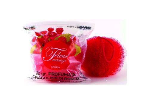Zeca spugna rete profumata fragoline di bosco per pelle morbida 80 grammi