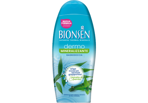 Bionsen dermo mineralizzante con oligo minerali termali giapponesi & estratto di bambù bagnodoccia 550ml