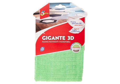 Super5 Gigante 3D panno pavimenti microfibra 1 pezzo