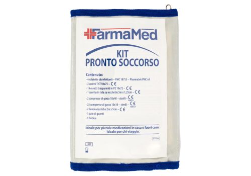 FarmaMed kit pronto soccorso completo di tutto il necessario per emergenze