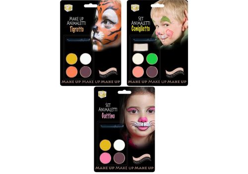 CWR make up animaletti set 4 ombretti bimbi colori assortiti
