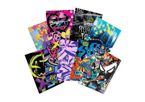 Mitama maxi quaderno a quadretti 5mm fantasie assortite 52 fogli